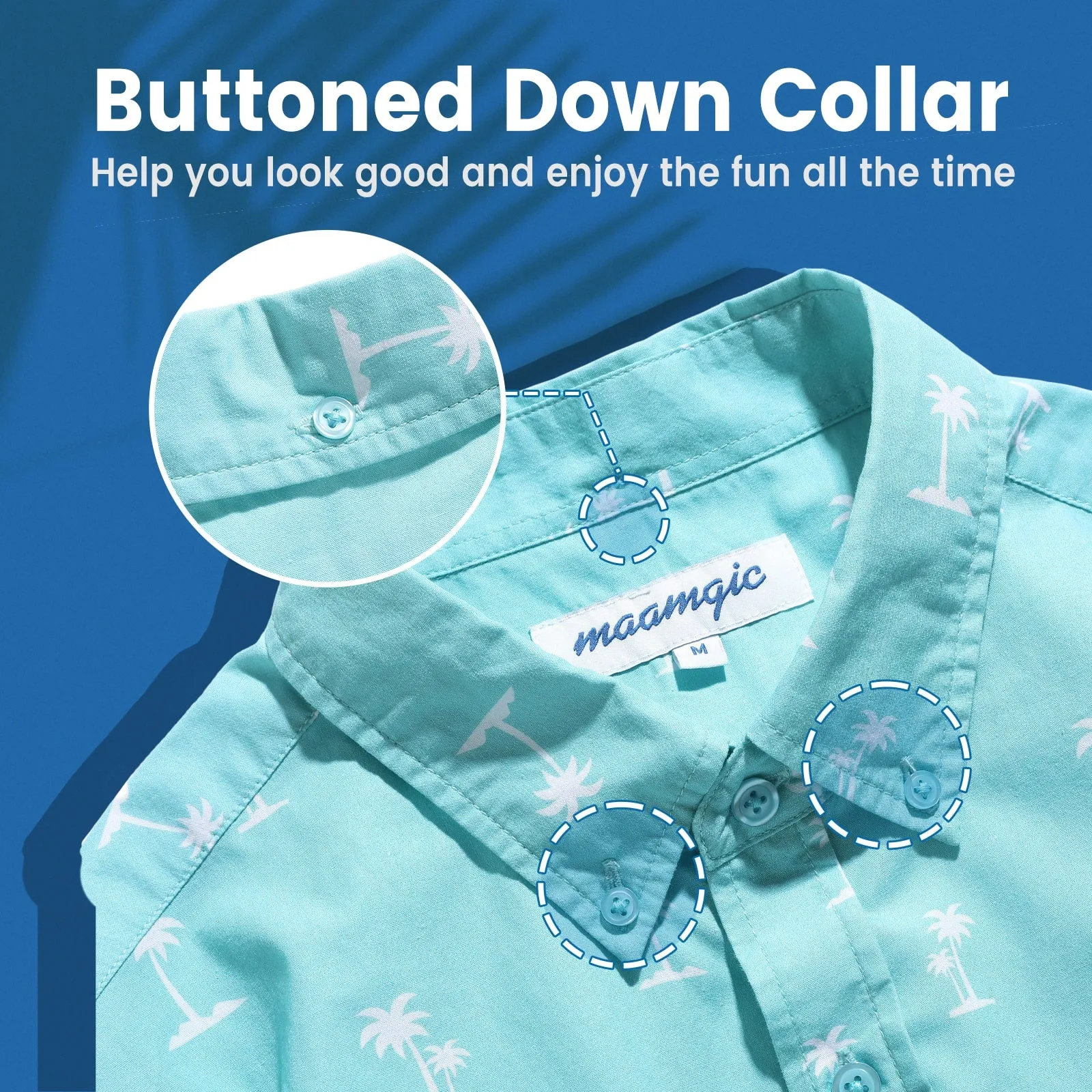 HawaiDay Palm Tree Short Sleeve Shirts sold by maamgic product image thumbnail 3