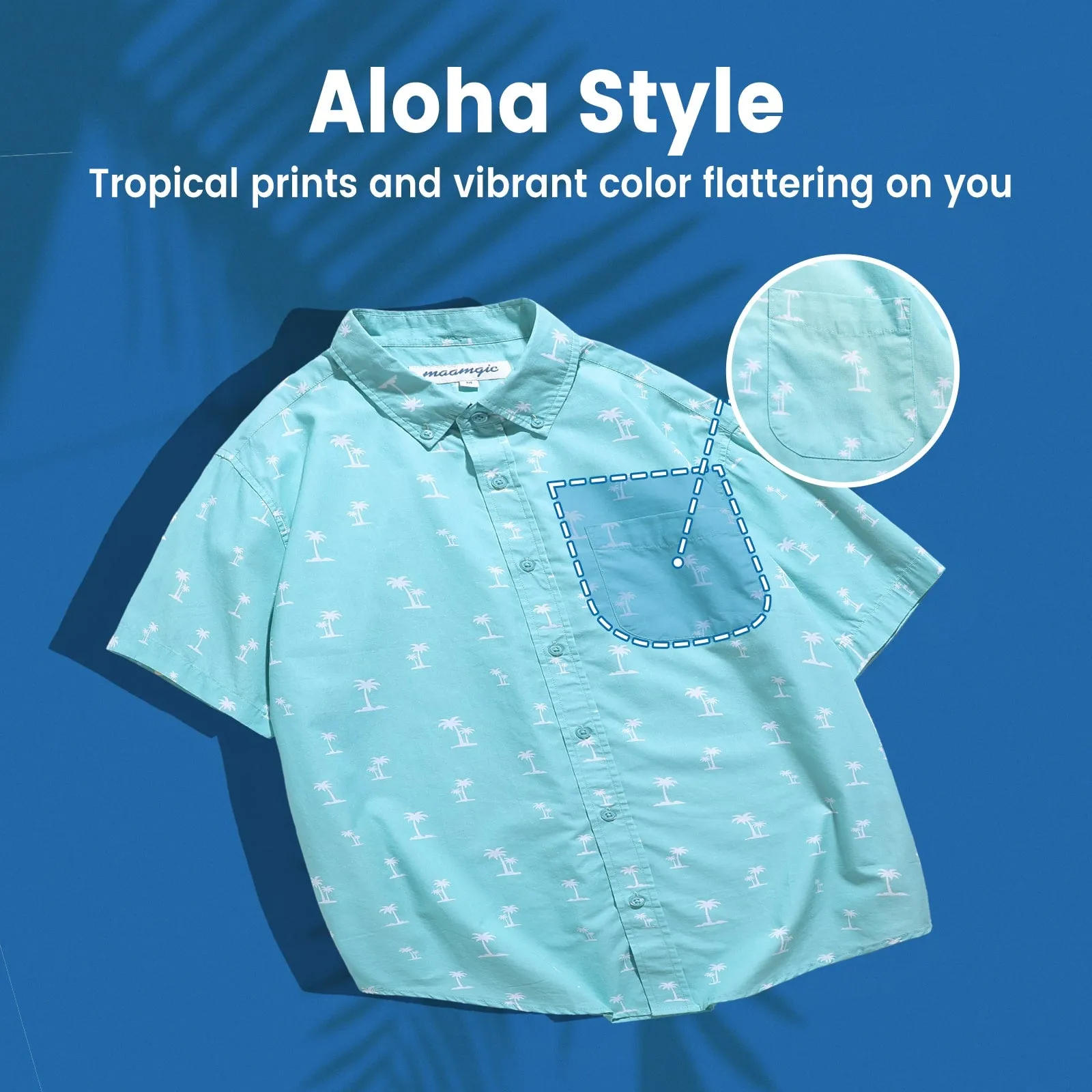 HawaiDay Palm Tree Short Sleeve Shirts sold by maamgic product image thumbnail 2