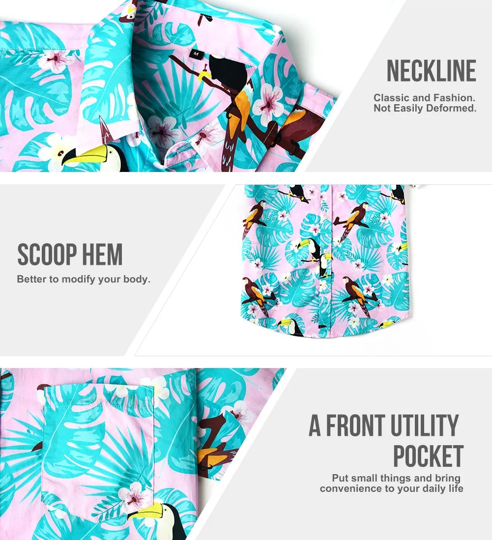 HawaiDay Birds Short Sleeve Shirts sold by maamgic product image thumbnail 4