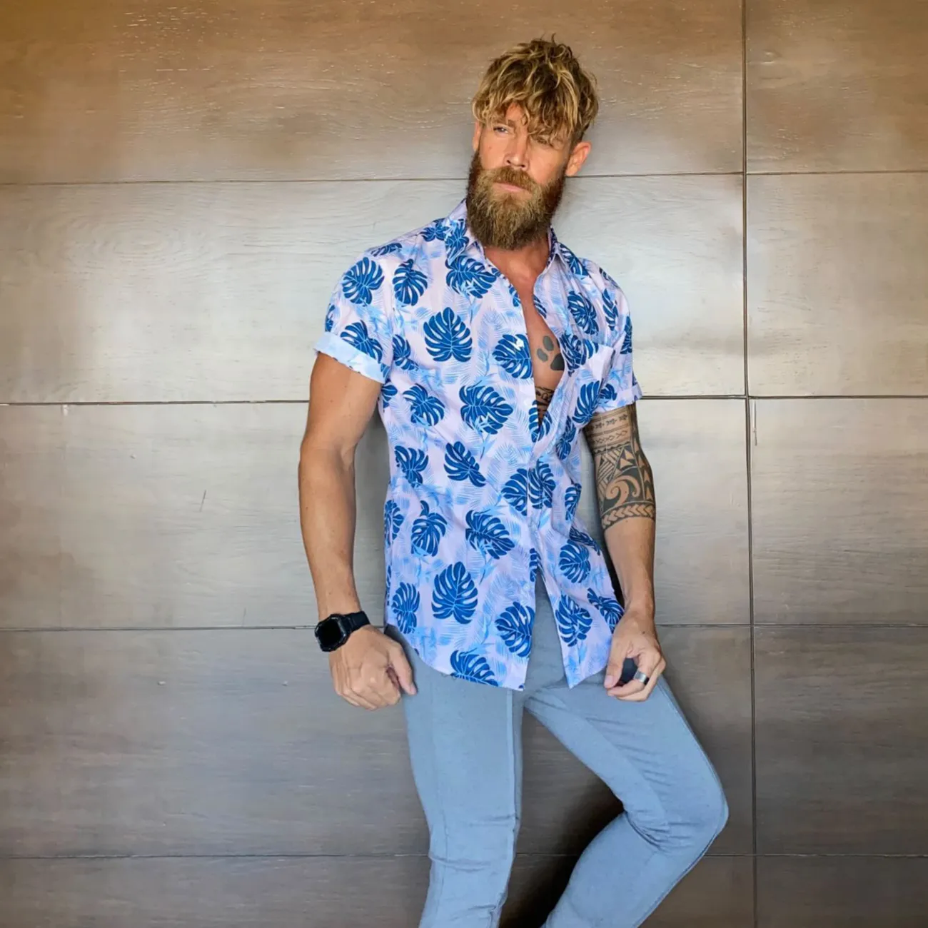 HawaiDay Leaf Short Sleeve Shirts sold by maamgic product image thumbnail 2