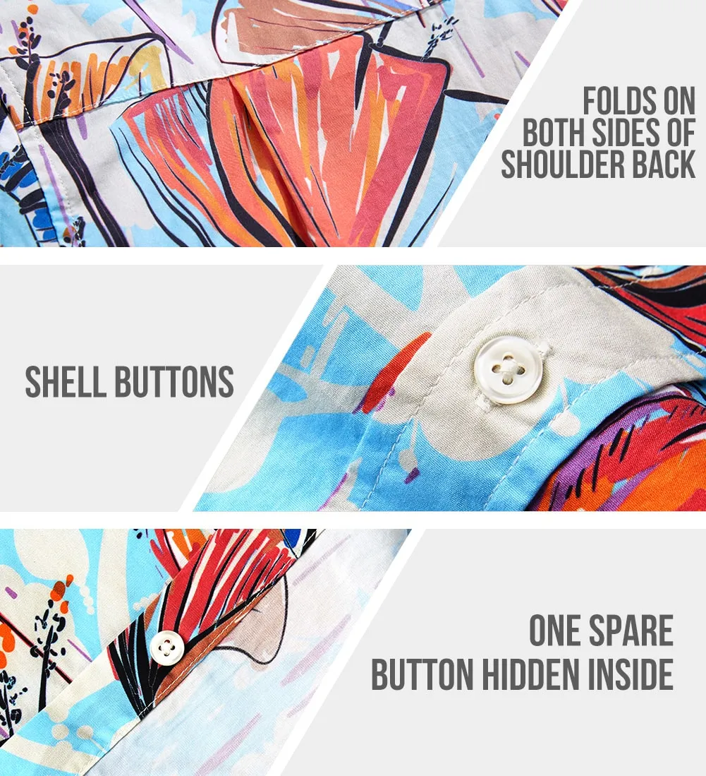 HawaiDay Floral Short Sleeve Shirts sold by maamgic product image thumbnail 5