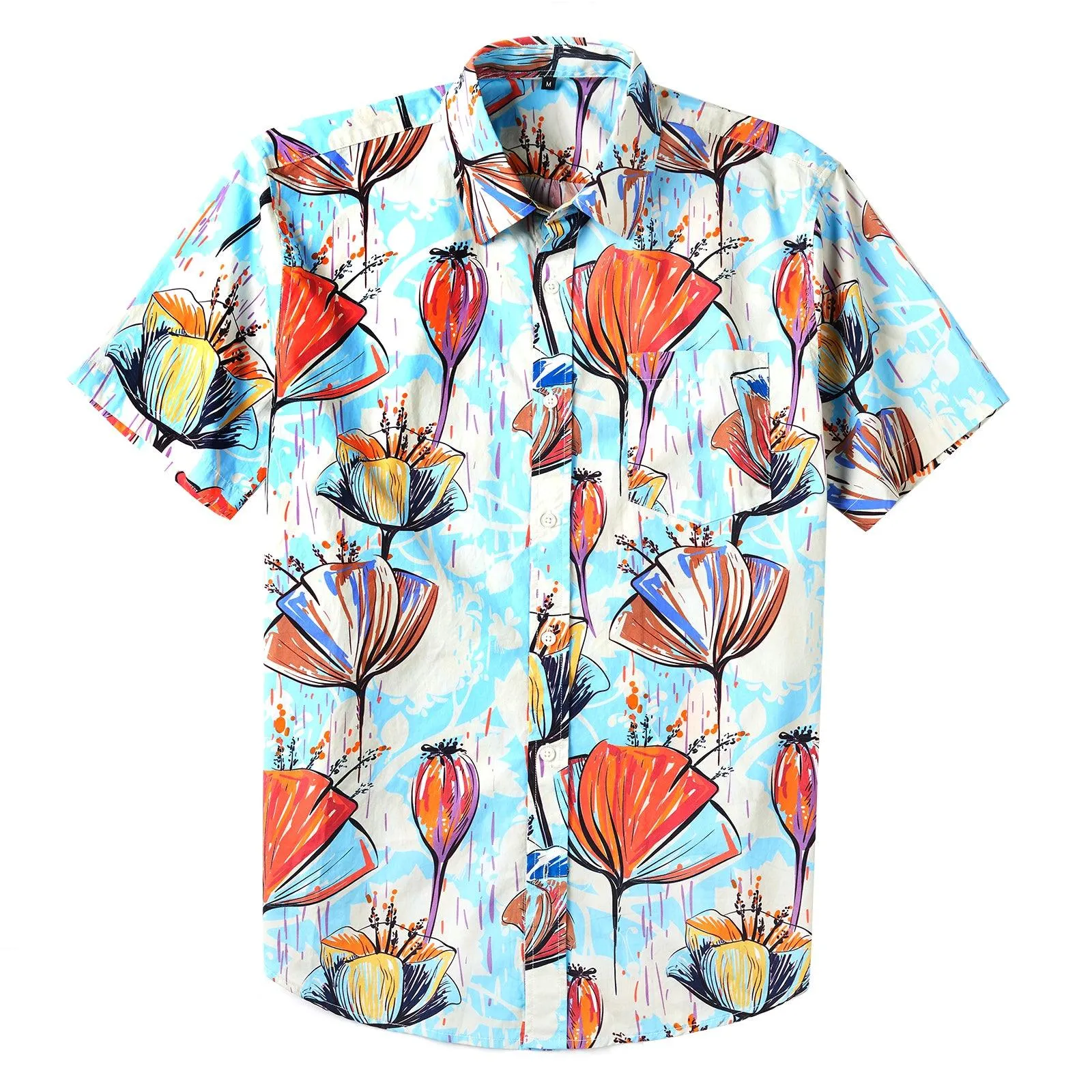 HawaiDay Floral Short Sleeve Shirts sold by maamgic product image thumbnail 3