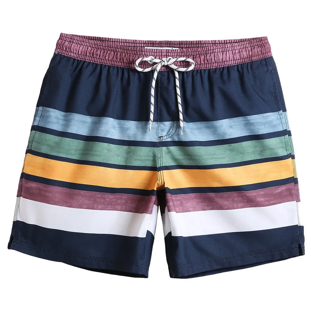Lined Fresh Striped Swim Trunks sold by maamgic