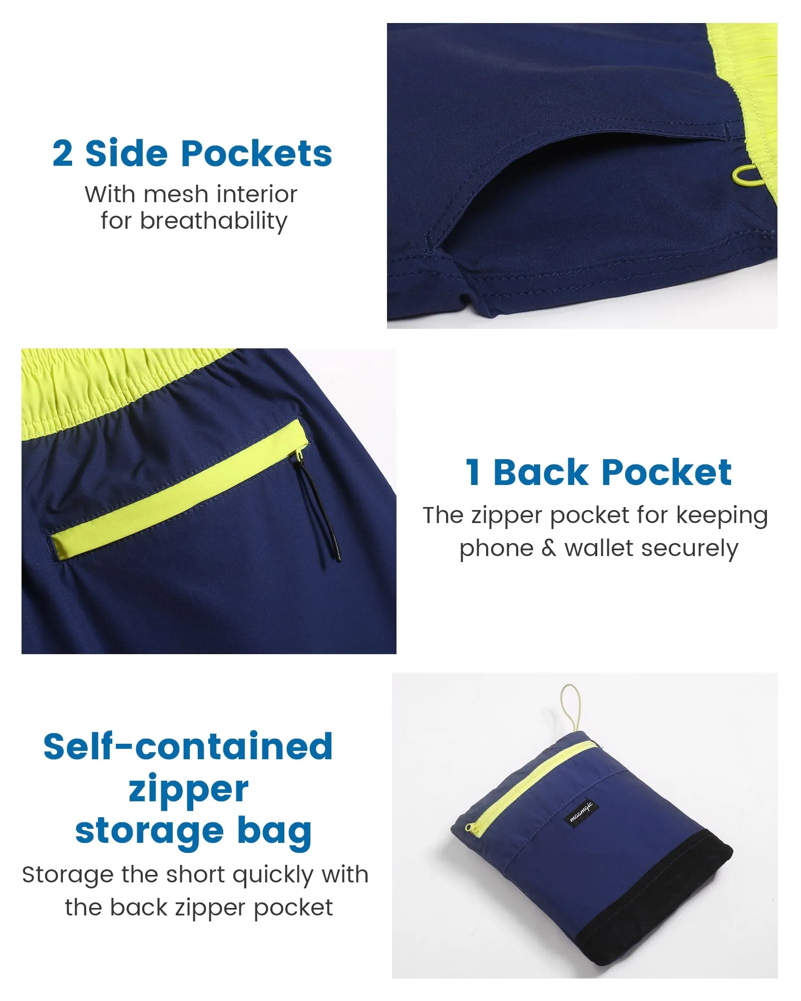 FitFusion Amphibious Gym Swim Shorts sold by maamgic product image thumbnail 3