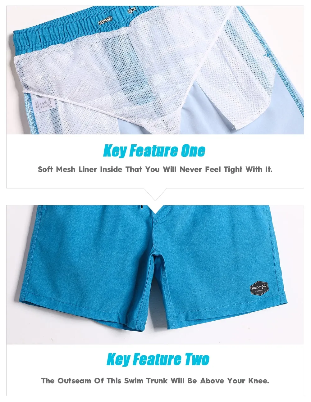 PurePalette Solid Color Stretch Swim Trunks sold by maamgic product image thumbnail 3