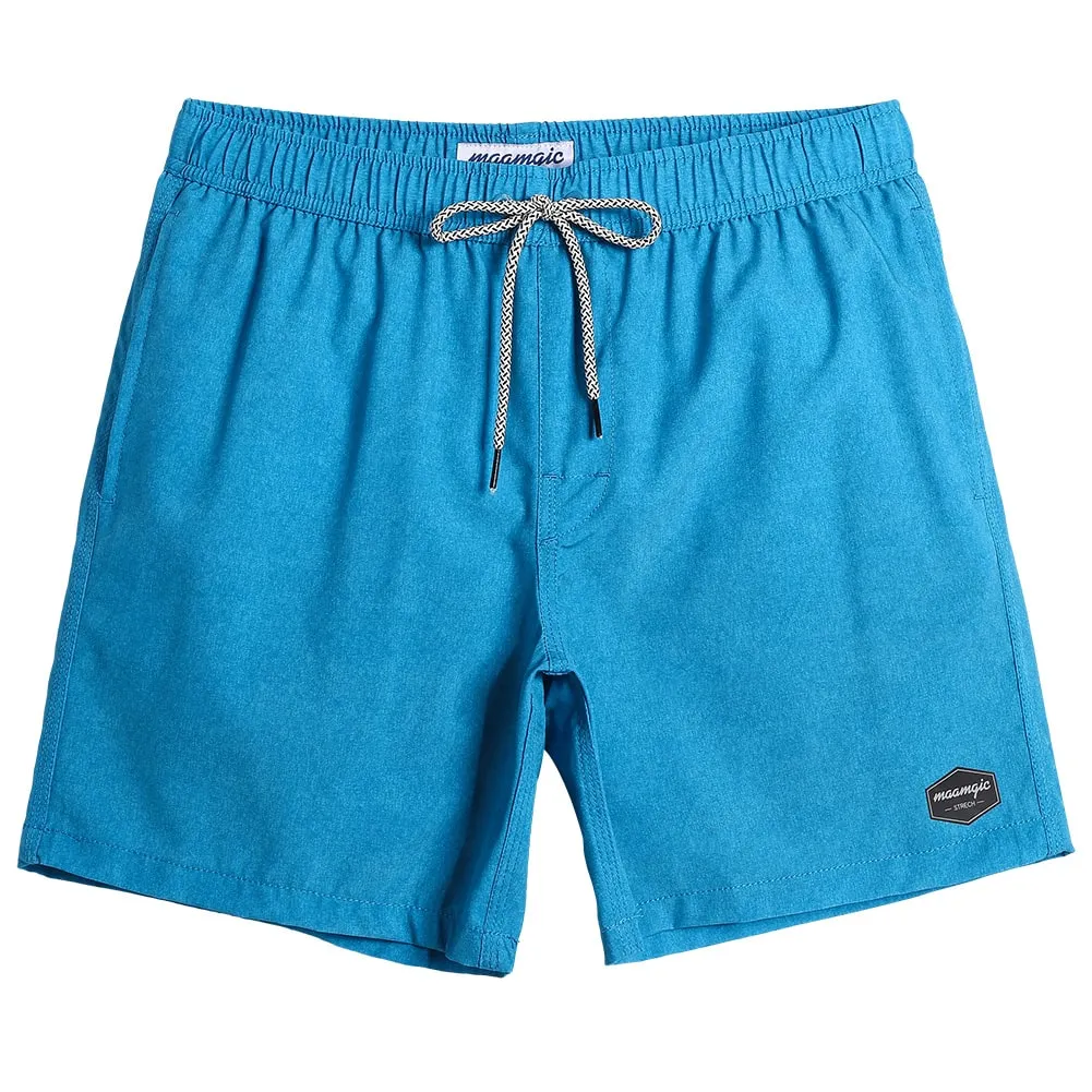 PurePalette Solid Color Stretch Swim Trunks sold by maamgic