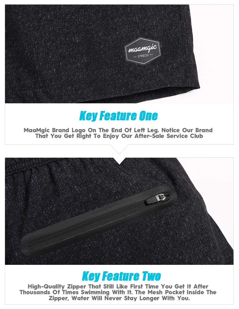 PurePalette Solid Color Stretch Swim Trunks sold by maamgic product image thumbnail 5