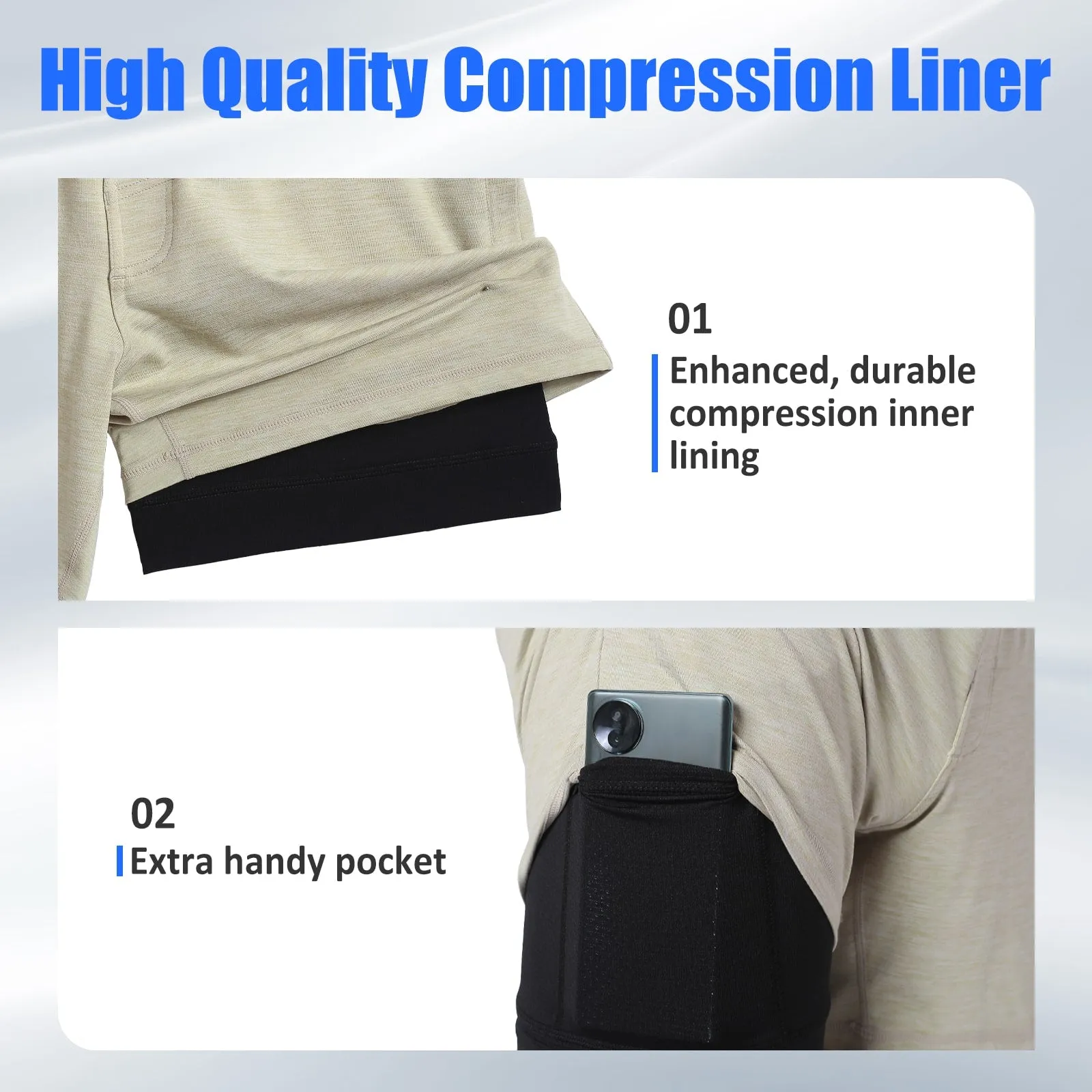 DuoTone Lambs Wool Gym Shorts sold by maamgic product image thumbnail 4