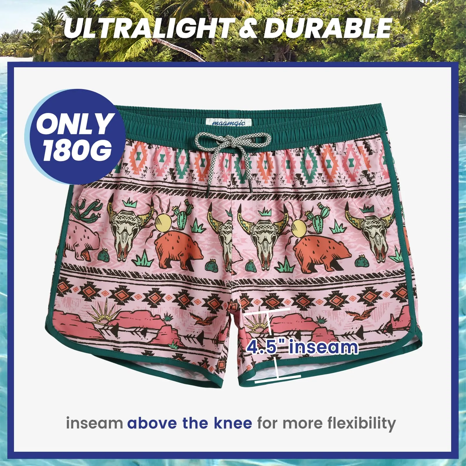 MayanEra Desert Gobi Swim Trunks sold by maamgic product image thumbnail 3