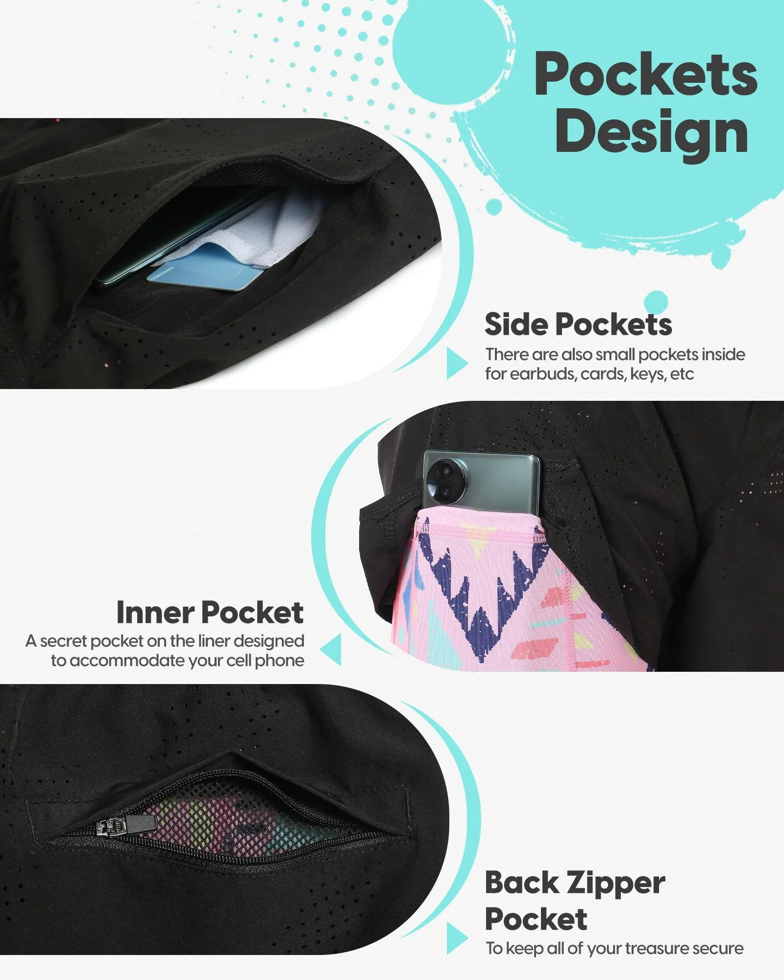 Twina Urban Pulse Camo Gym Shorts sold by maamgic product image thumbnail 3