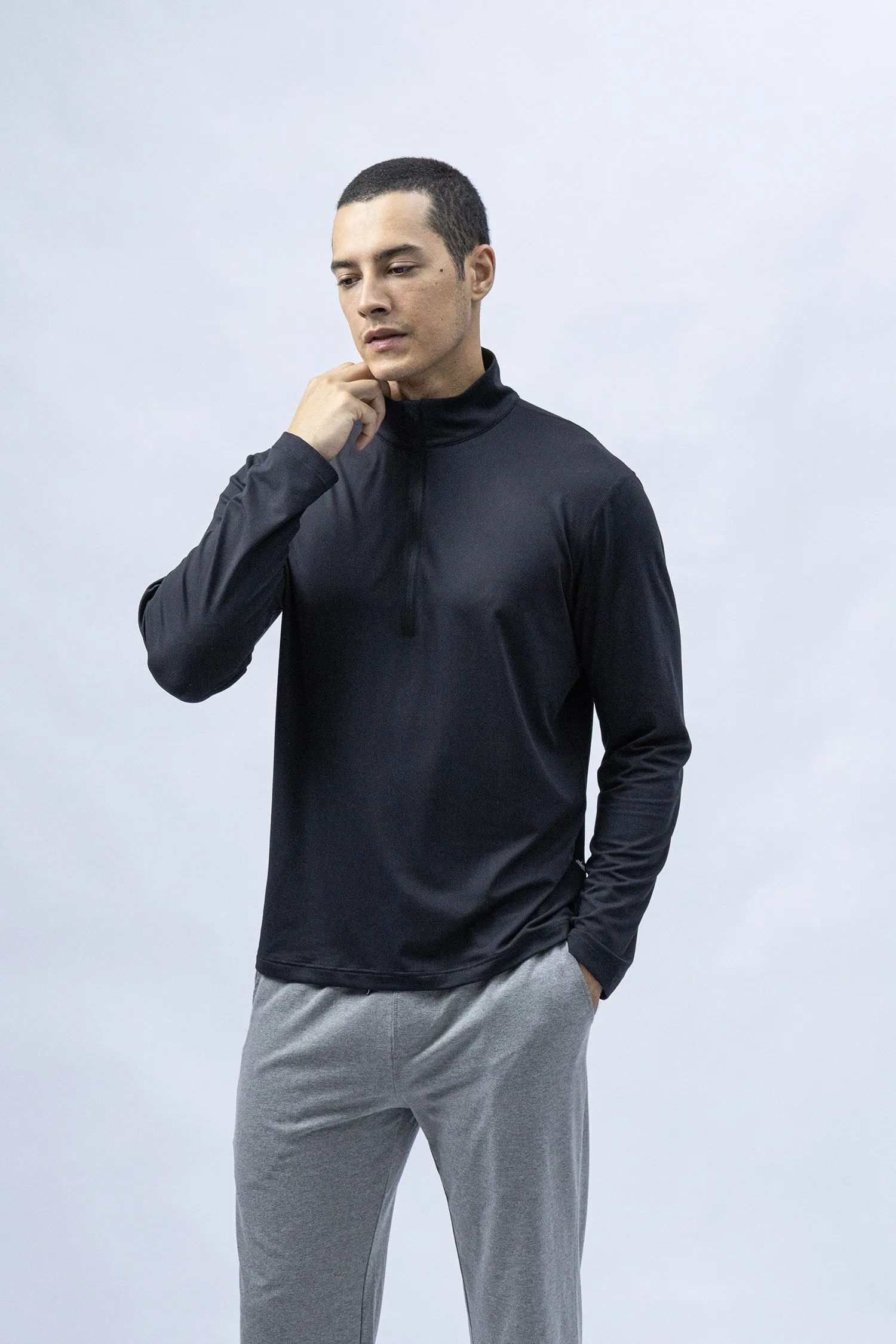 SoftSolid Tech Half Zip Tops sold by maamgic