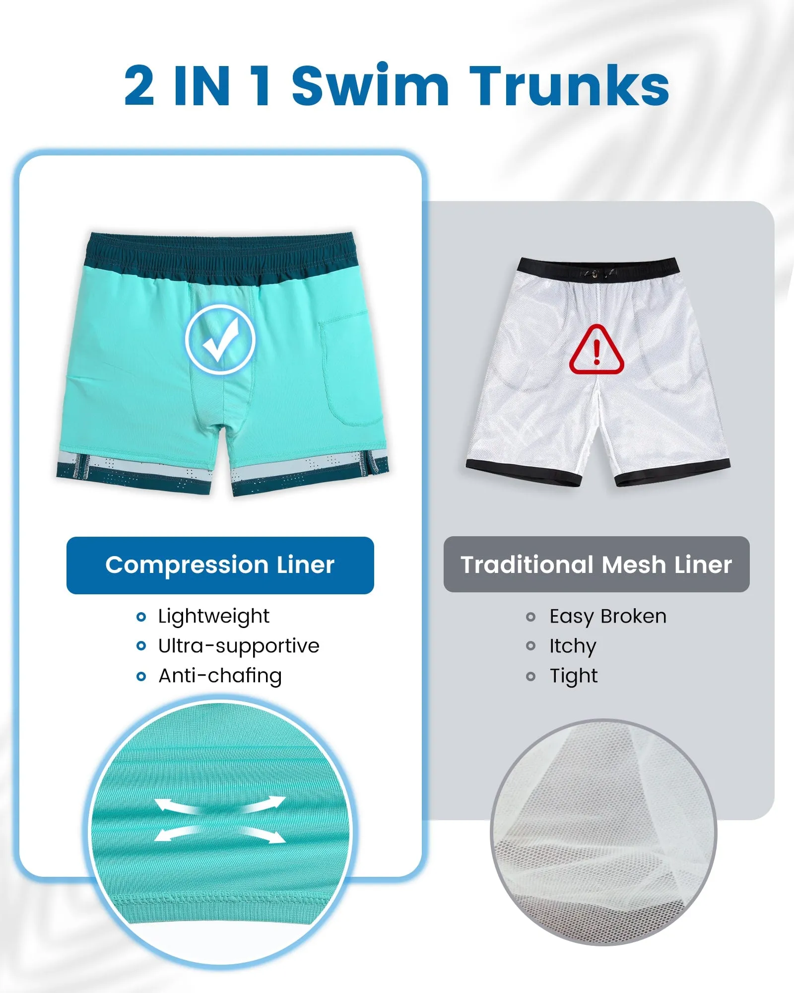 Easybreath II Two-Tone Minimal Swim Trunks sold by maamgic product image thumbnail 5