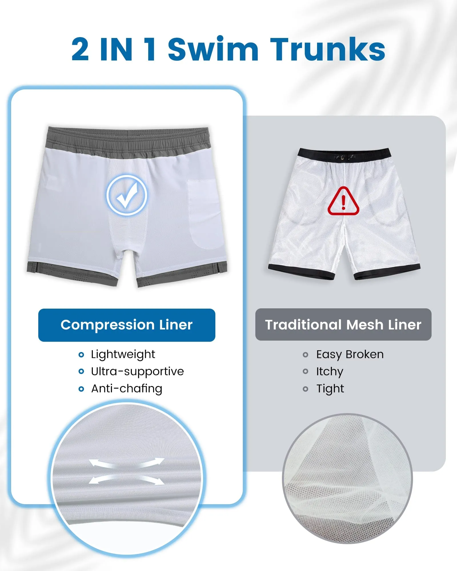 Easybreath II Two-Tone Minimal Swim Trunks sold by maamgic product image thumbnail 5