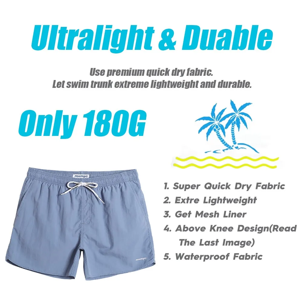 Ocean Spectrum Nylon Solid Color Swim Trunks sold by maamgic product image thumbnail 5