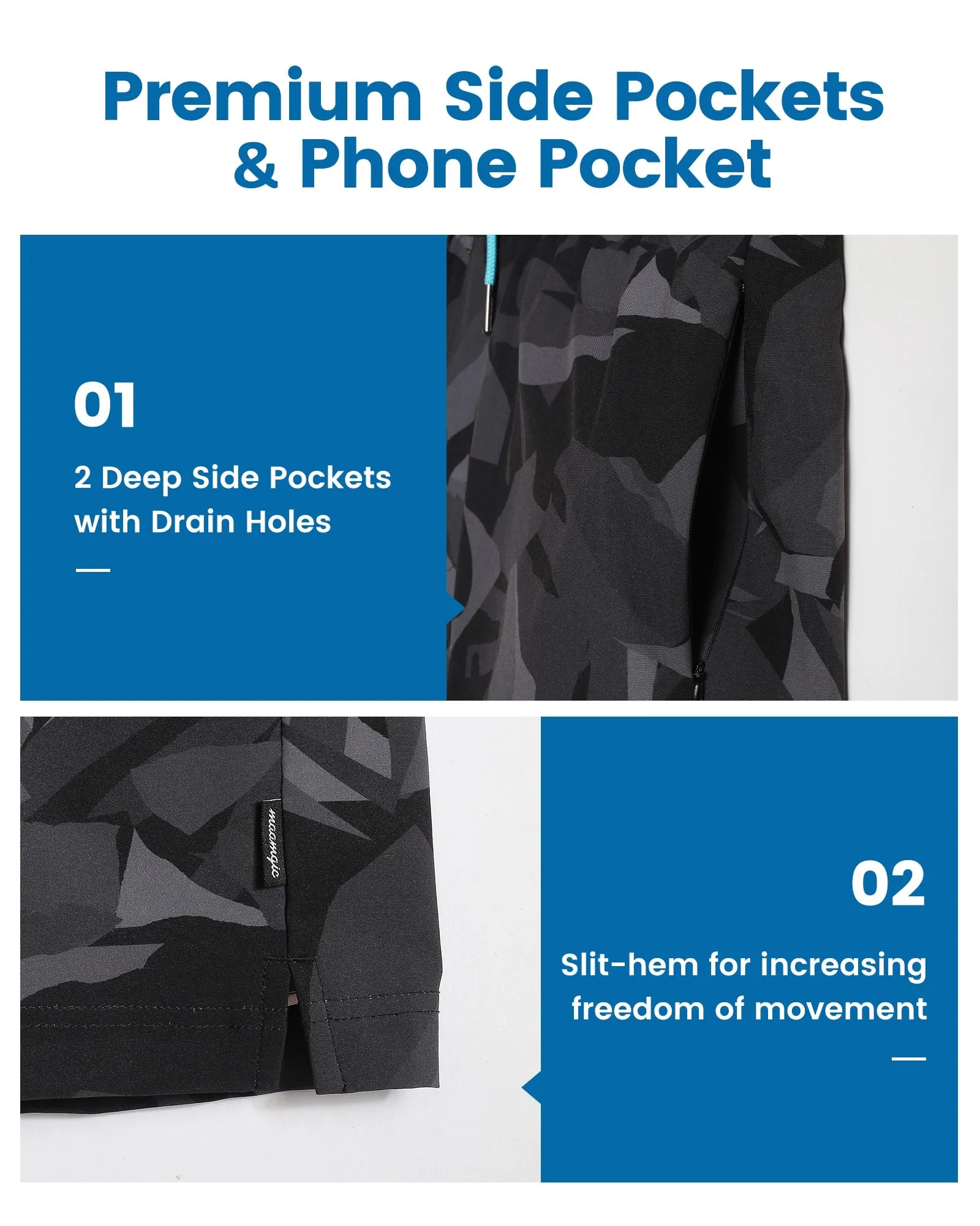 FlipFlicker Grey Geo Swim Trunks sold by maamgic product image thumbnail 5