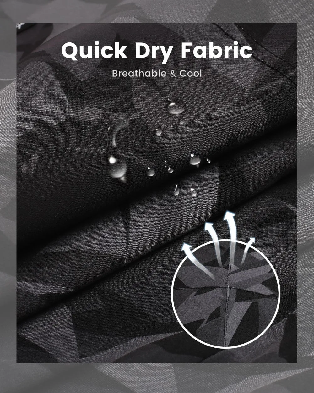 FlipFlicker Grey Geo Swim Trunks sold by maamgic product image thumbnail 4