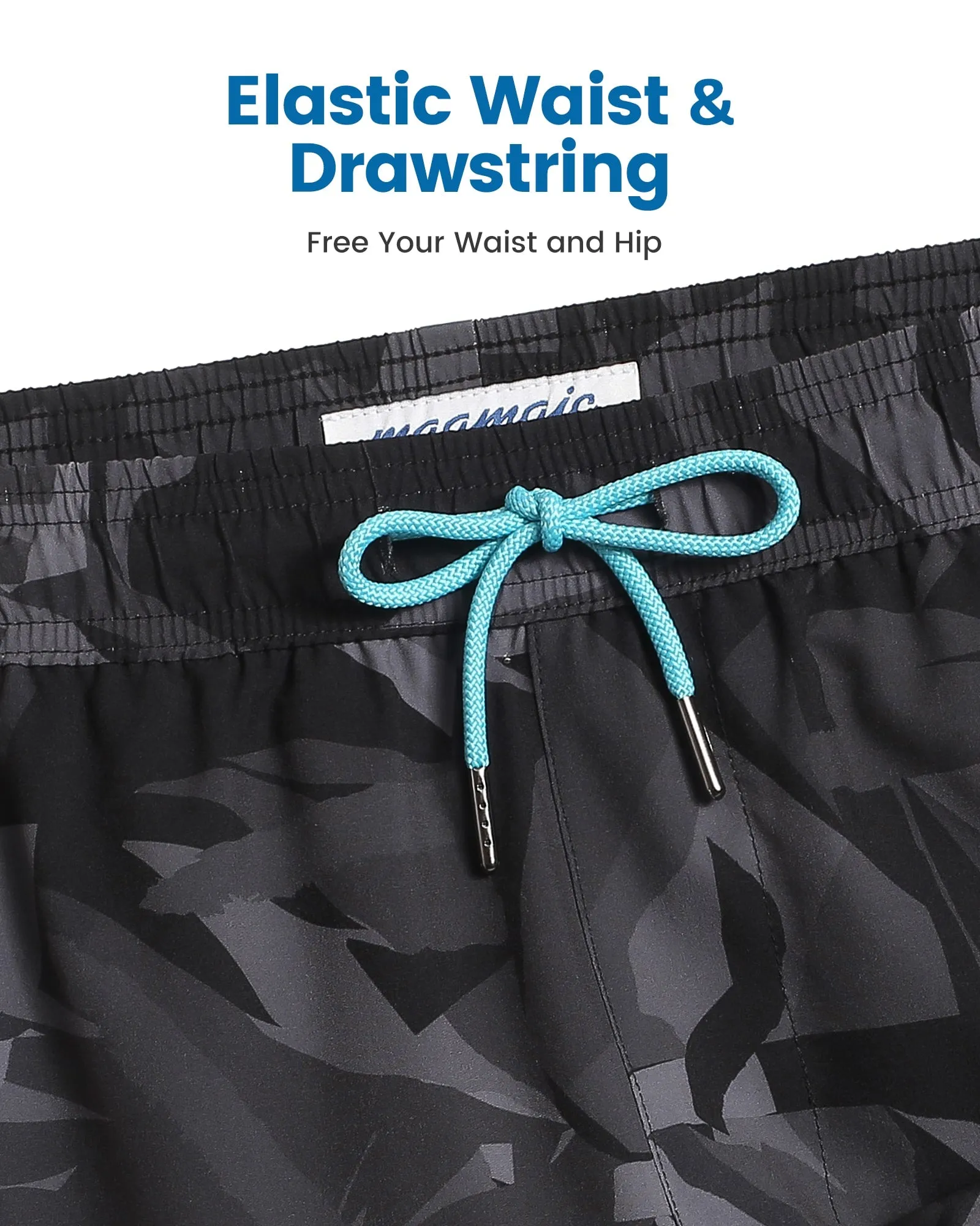 FlipFlicker Grey Geo Swim Trunks sold by maamgic product image thumbnail 3