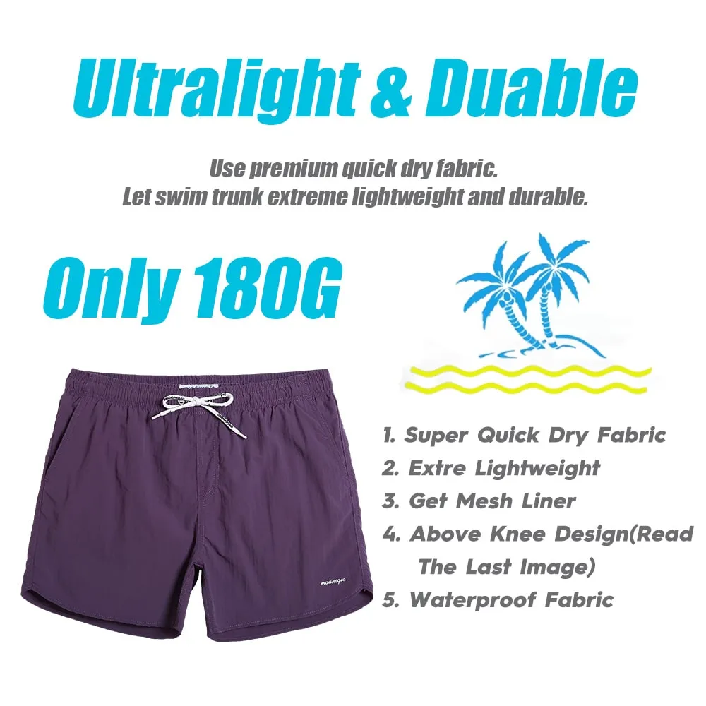 Ocean Spectrum Nylon Solid Color Swim Trunks sold by maamgic product image thumbnail 4