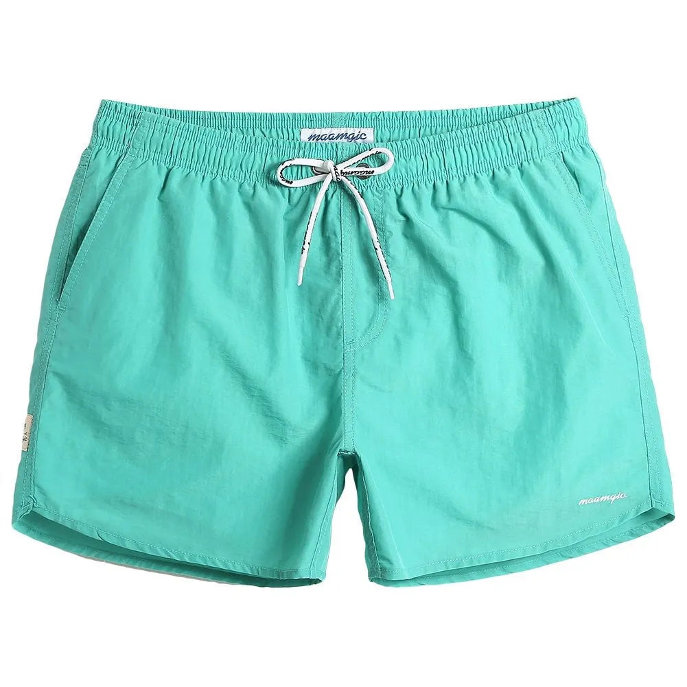 Ocean Spectrum Nylon Solid Color Swim Trunks sold by maamgic