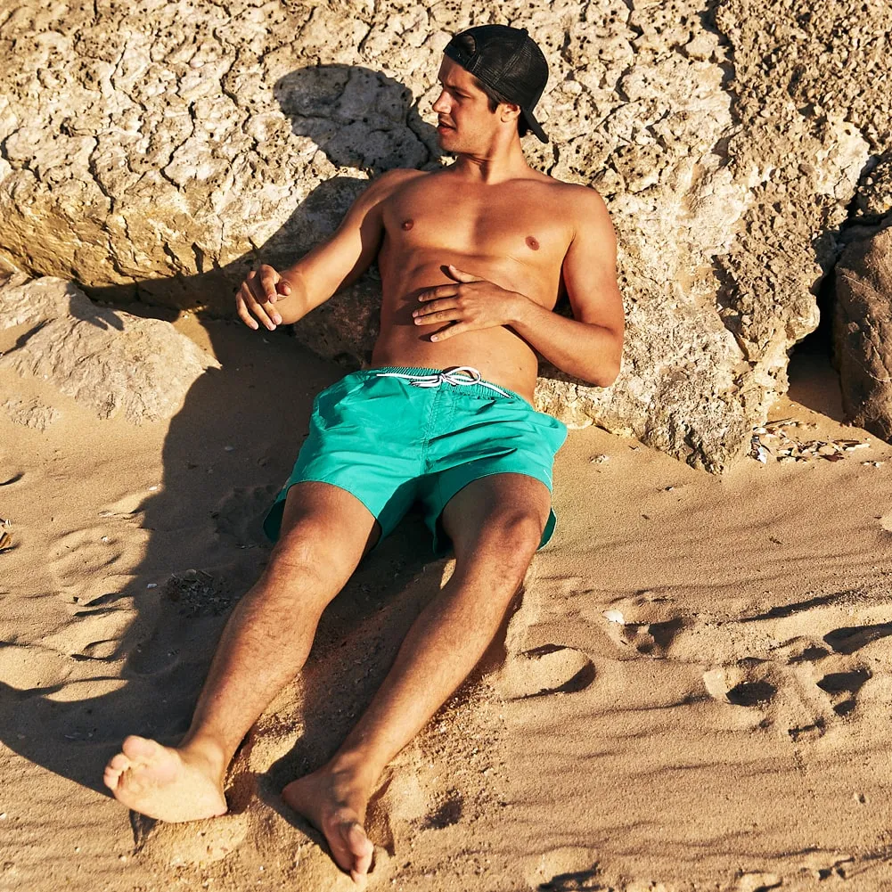 Ocean Spectrum Nylon Solid Color Swim Trunks sold by maamgic product image thumbnail 4