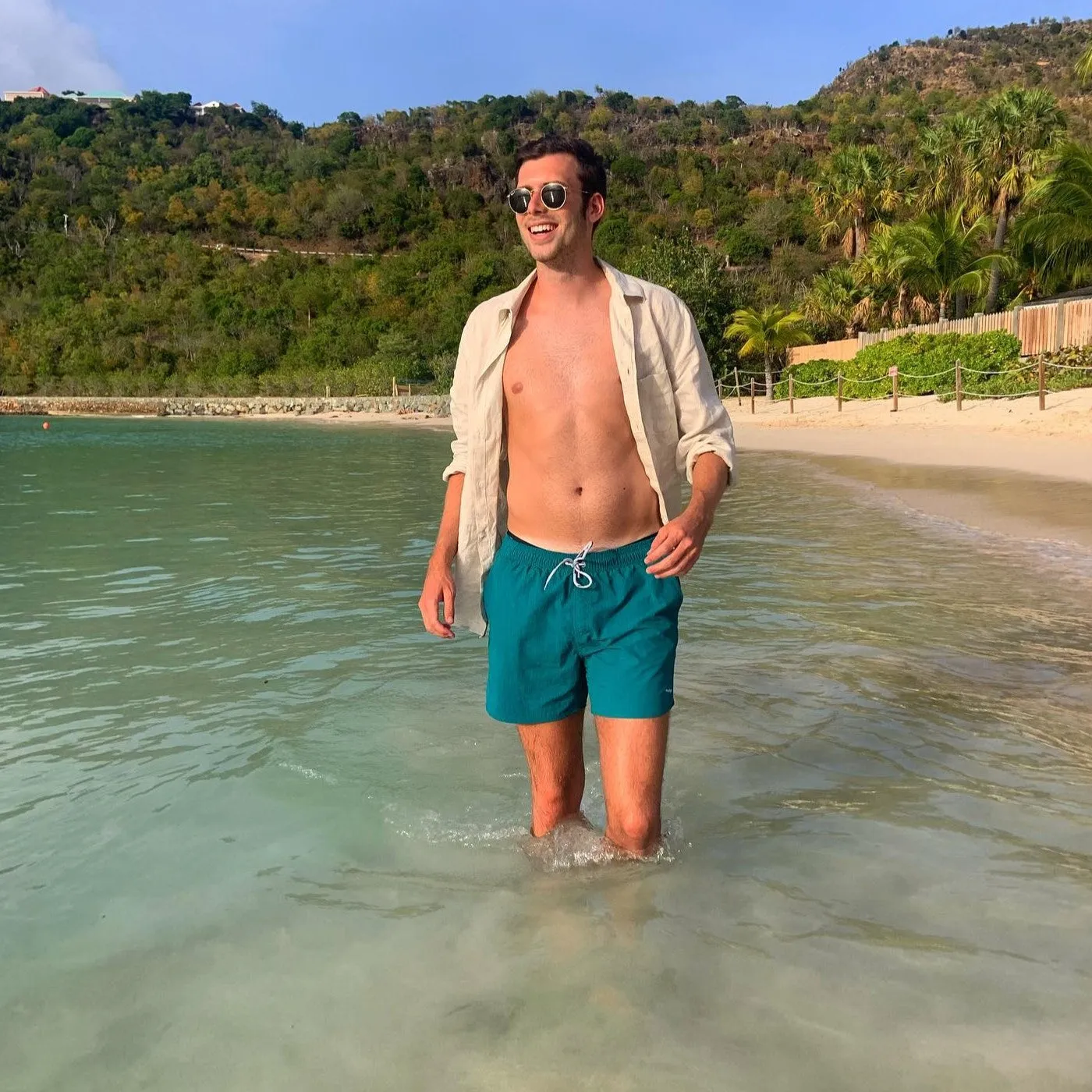 Ocean Spectrum Nylon Solid Color Swim Trunks sold by maamgic product image thumbnail 2