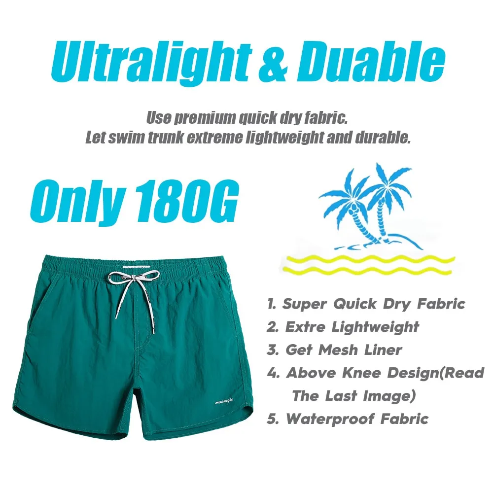 Ocean Spectrum Nylon Solid Color Swim Trunks sold by maamgic product image thumbnail 3