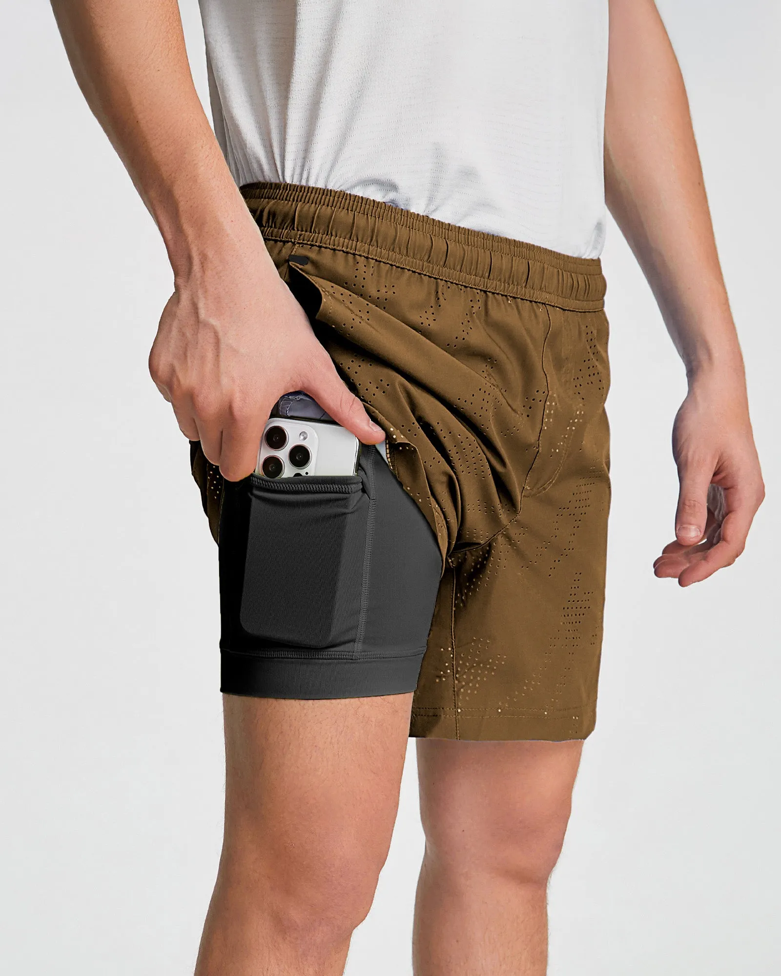 Bivie Metro Grid Breathable Gym Shorts sold by maamgic product image thumbnail 4