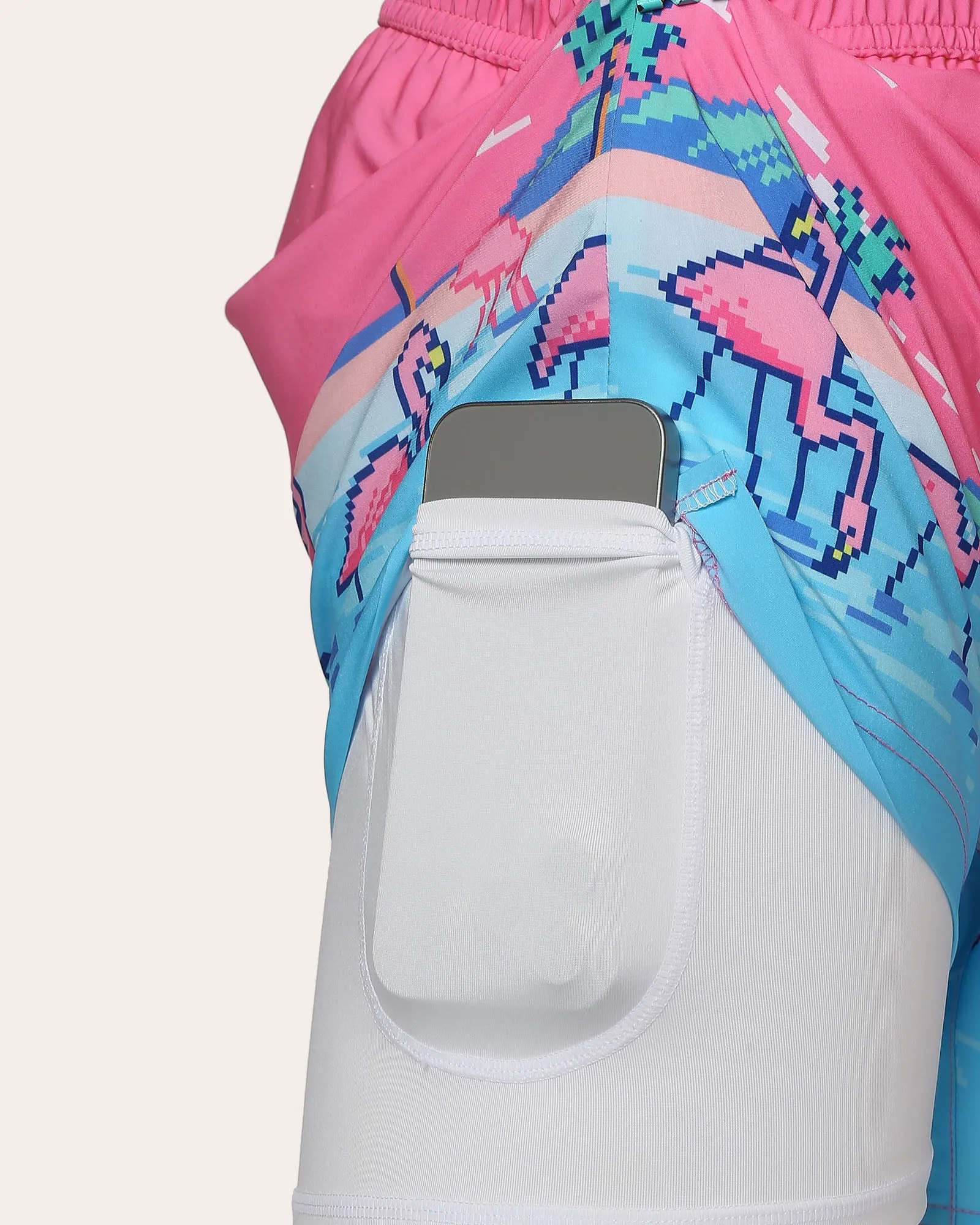 VivaVacay Flamingo Swim Trunks sold by maamgic product image thumbnail 4