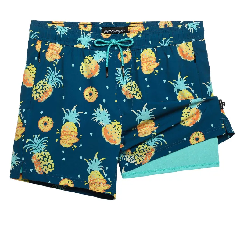 VivaVacay Pineapple Swim Trunks sold by maamgic