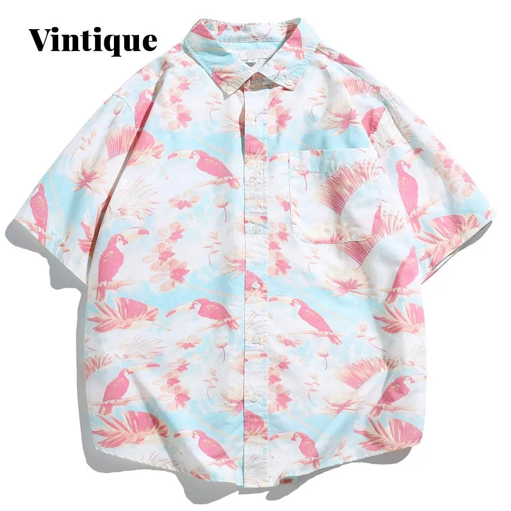 Vintique Short Sleeve Printed Ⅱ Hawaiian Shirts sold by maamgic