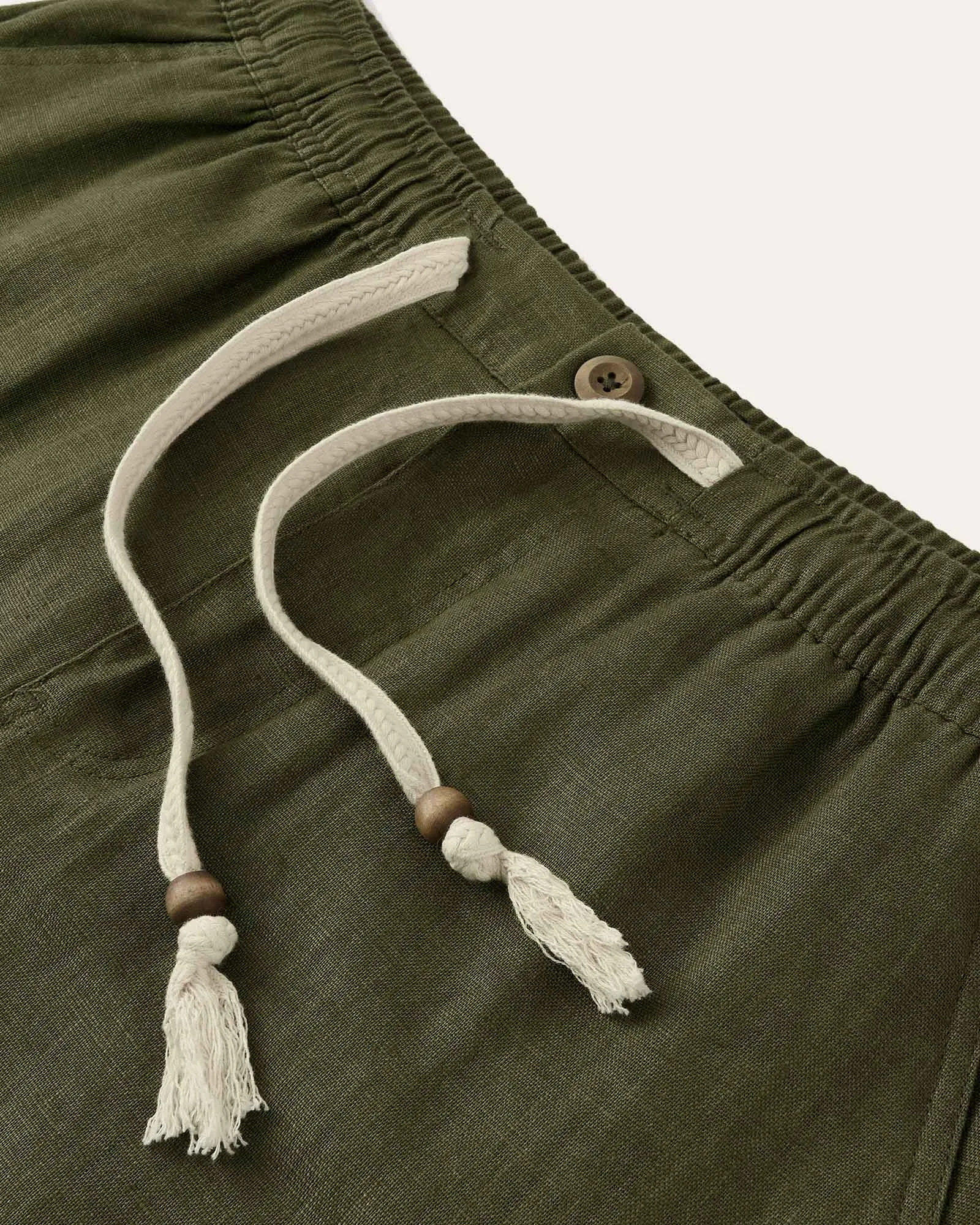 Linenova Strawing Linen Shorts sold by maamgic product image thumbnail 3