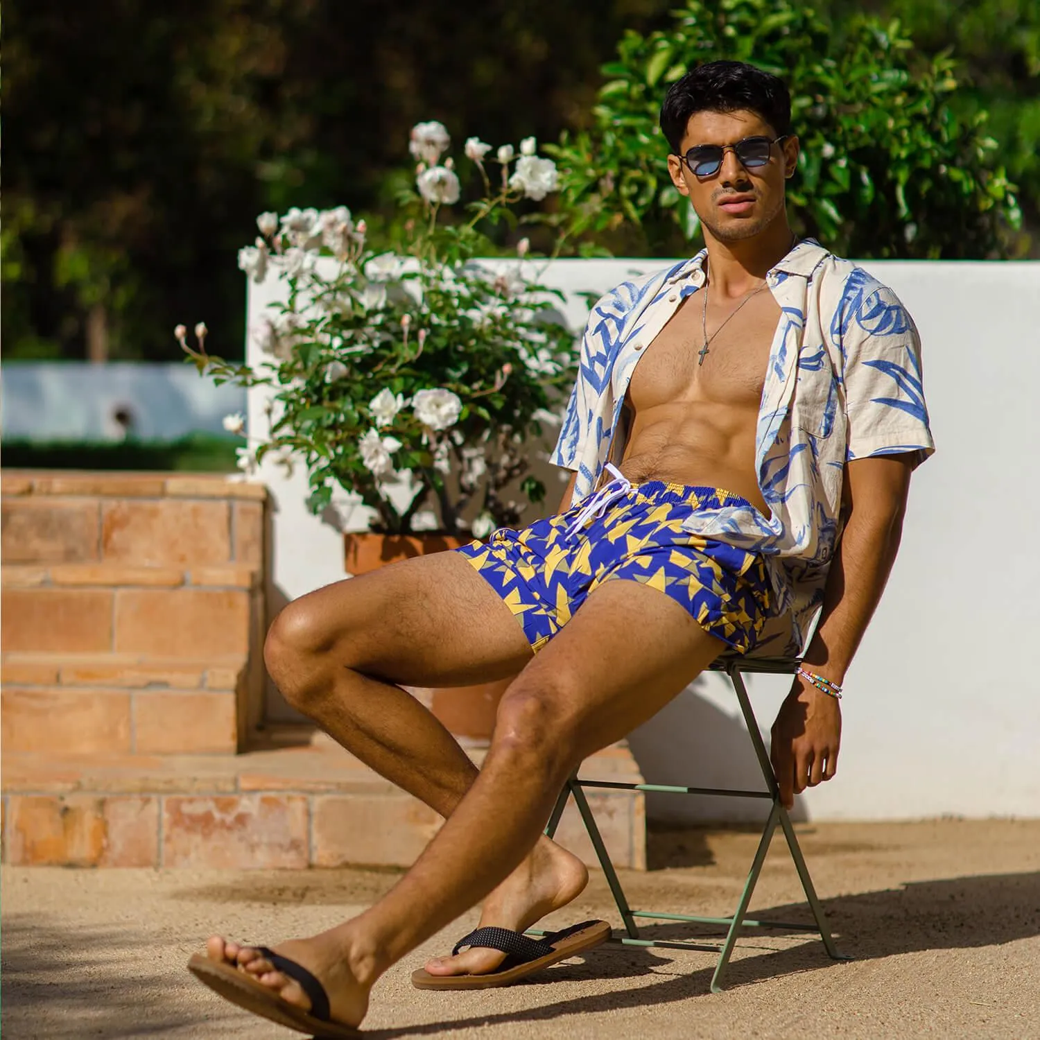PatternPulse Star Swim Trunks sold by maamgic product image thumbnail 3