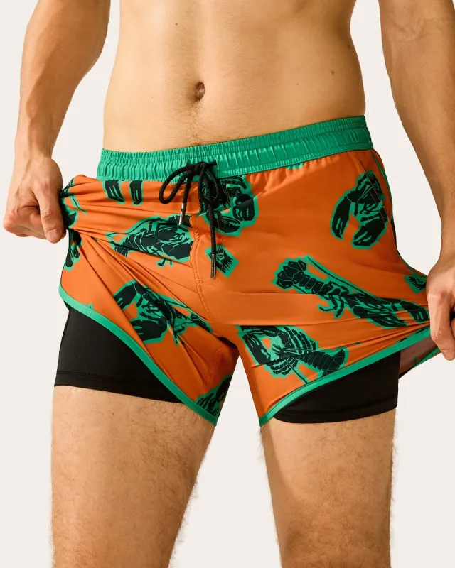 Lucky Fauna Lobster Swim Trunks made by maamgic