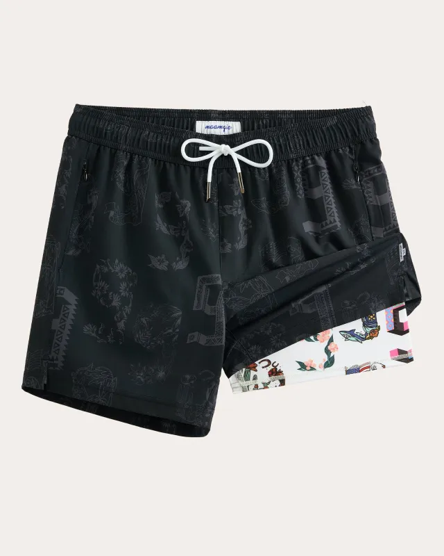 TribalTime Liner Swim Trunks made by maamgic