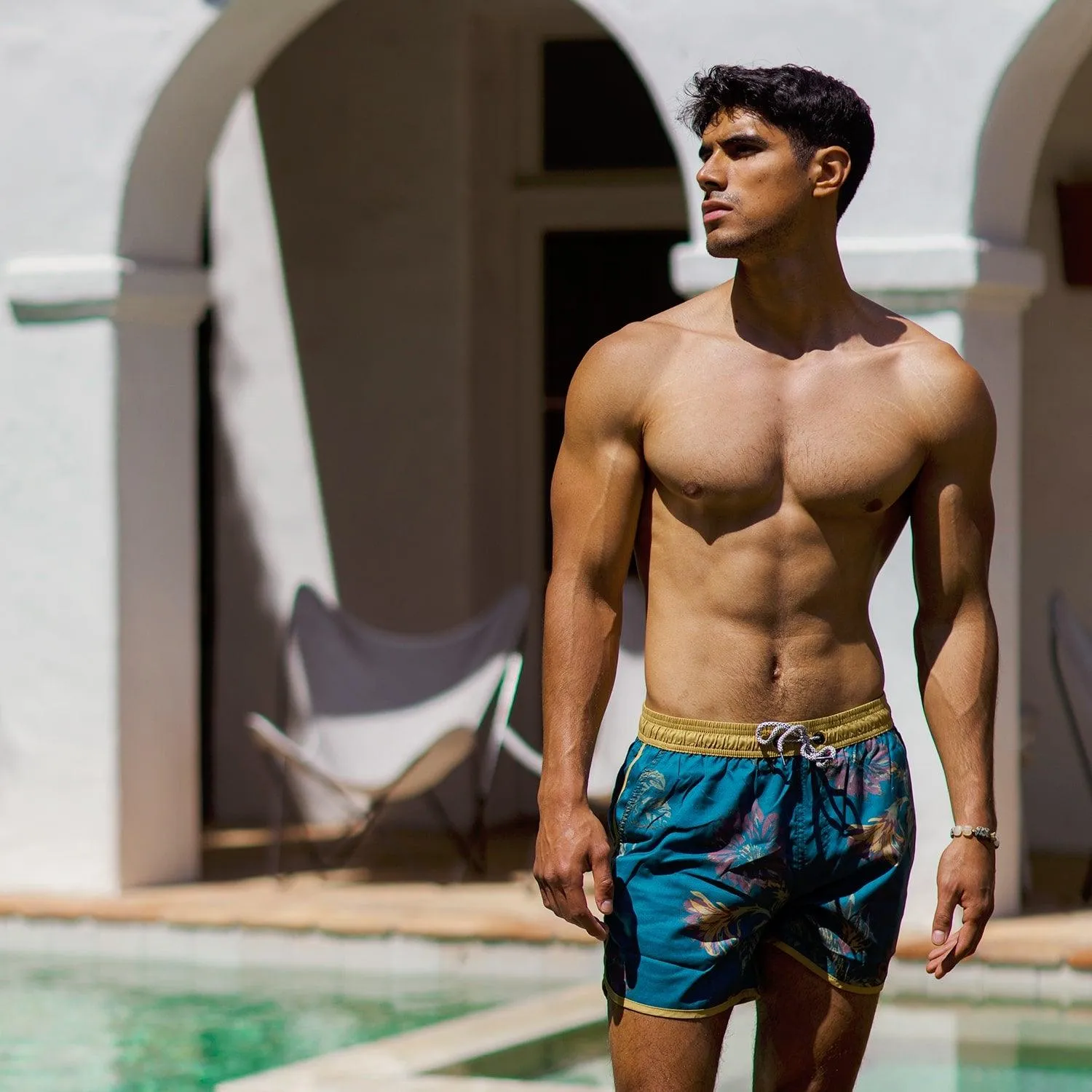 ChinoWave Floral Print Swim Trunks sold by maamgic product image thumbnail 2