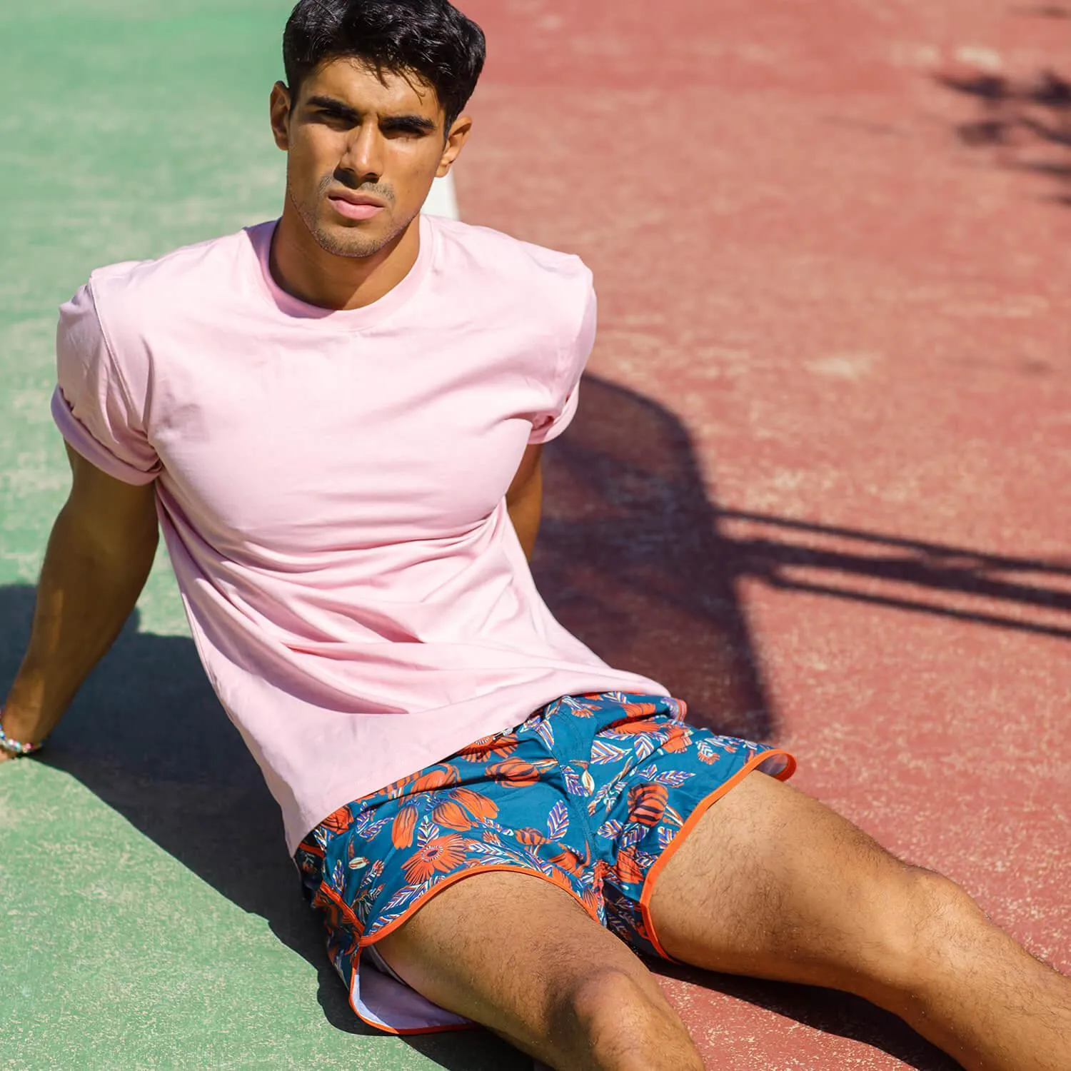 FloraFever Red Flowers Swim Trunks sold by maamgic product image thumbnail 3