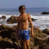 DreamScape Icy Floral Swim Trunks sold by maamgic