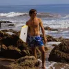 DreamScape Icy Floral Swim Trunks sold by maamgic