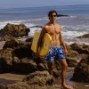 DreamScape Icy Floral Swim Trunks sold by maamgic
