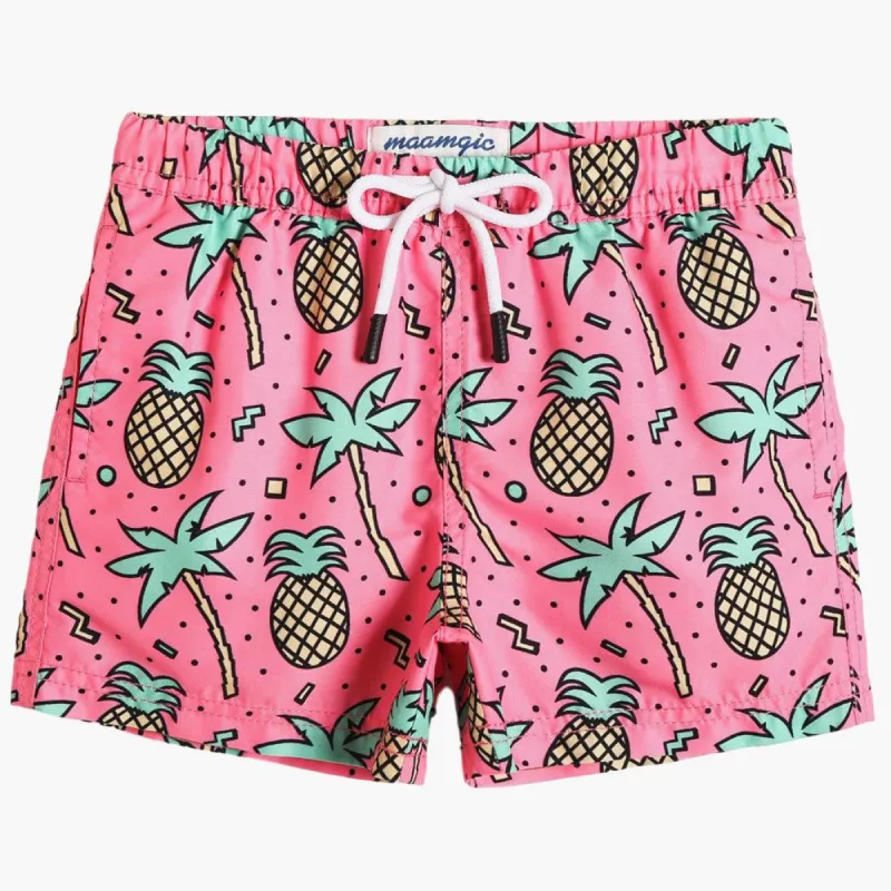 BeachBliss Kids Pineapple Swim Trunks sold by maamgic