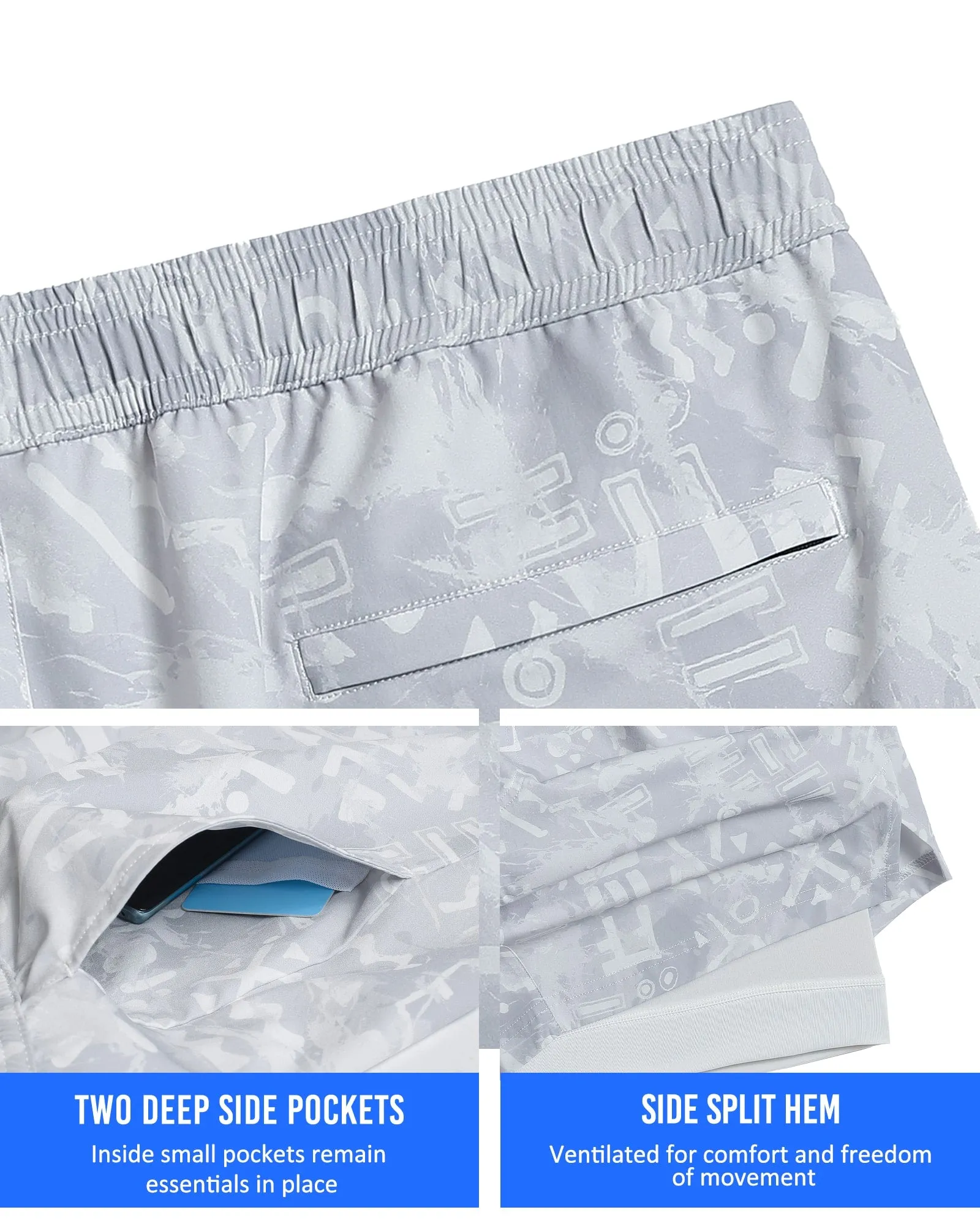 DripDoodle Short Lined Gym Shorts sold by maamgic product image thumbnail 3