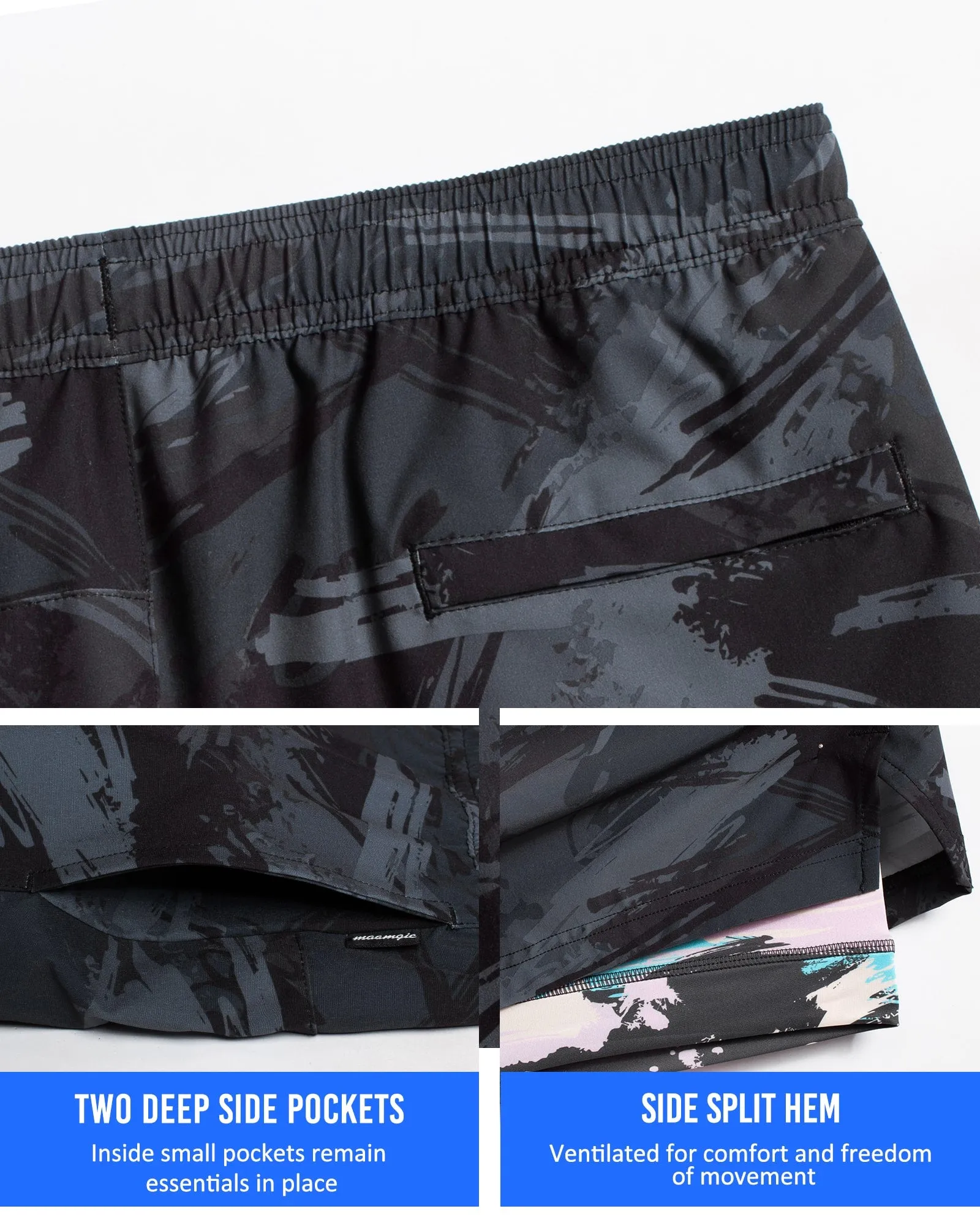 AfricanPulse Short Lined Gym Shorts sold by maamgic product image thumbnail 3