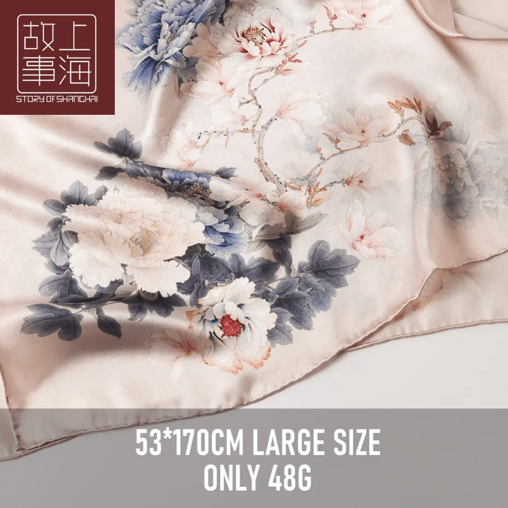 STORY OF SHANGHAI Silk Scarf sold by maamgic product image thumbnail 3