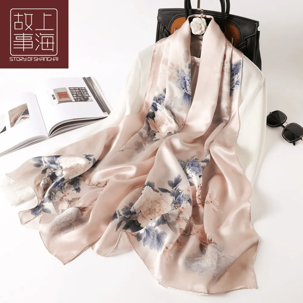 STORY OF SHANGHAI Silk Scarf sold by maamgic product image thumbnail 2