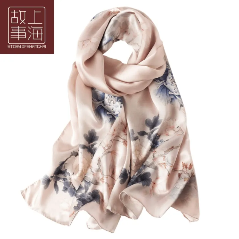 STORY OF SHANGHAI Silk Scarf sold by maamgic