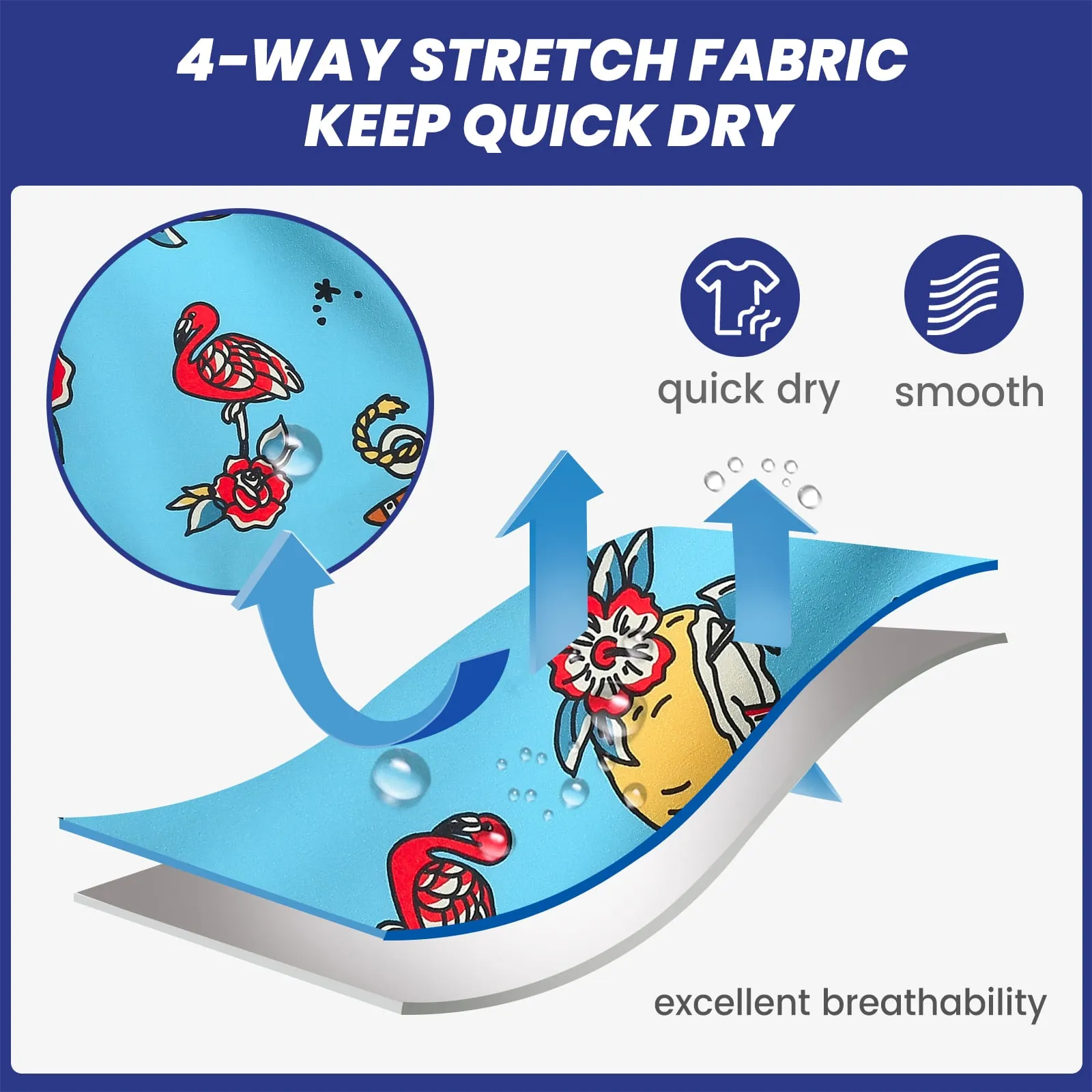 Sunlure Flower Holiday Swim Trunks sold by maamgic product image thumbnail 4