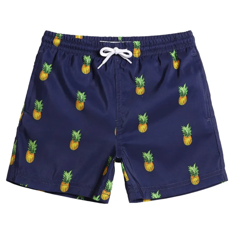 BeachBliss Kids Pineapple Swim Trunks sold by maamgic