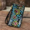 Vintage Leather High-Capacity Fashion Embossed Wallet sold by superladystar