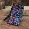 Vintage Leather High-Capacity Fashion Embossed Wallet sold by superladystar