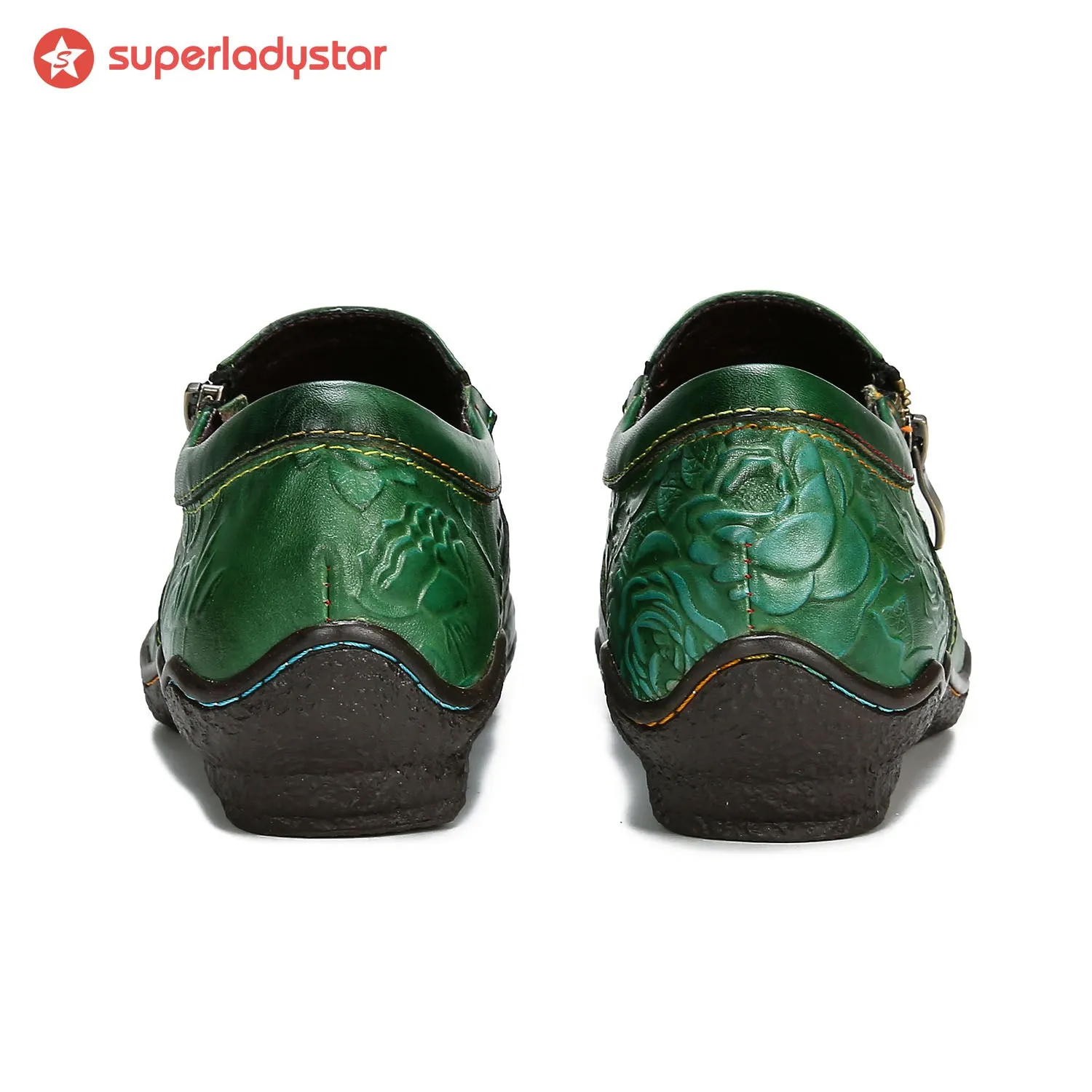 Vintage Genuine Leather Comfy Flat Shoes sold by superladystar product image thumbnail 4